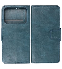 Portemonnee Wallet Case Hoesje voor Xiaomi Mi 11 Ultra - Blauw Portemonnee Wallet Case Hoesje voor Xiaomi Mi 11 Ultra - Blauw