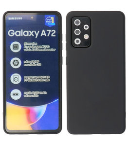 2.0mm Dikke Fashion Backcover Telefoonhoesje voor Samsung Galaxy A72 / A72 5G - Zwart 2.0mm Dikke Fashion Backcover Telefoonhoesje voor Samsung Galaxy A72 / A72 5G - Zwart