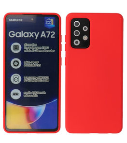 2.0mm Dikke Fashion Backcover Telefoonhoesje voor Samsung Galaxy A72 / A72 5G - Rood 2.0mm Dikke Fashion Backcover Telefoonhoesje voor Samsung Galaxy A72 / A72 5G - Rood