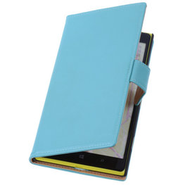 PU Leder Turquoise Hoesje voor Nokia Lumia 1320 Book/Wallet Case/Cover PU Leder Turquoise Hoesje voor Nokia Lumia 1320 Book/Wallet Case/Cover