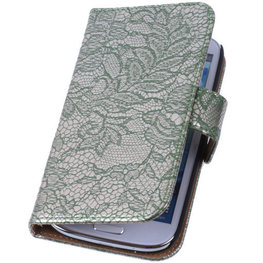 Lace Donker Groen Hoesje voor Samsung Galaxy S4 Book/Wallet Case/Cover Lace Donker Groen Hoesje voor Samsung Galaxy S4 Book/Wallet Case/Cover
