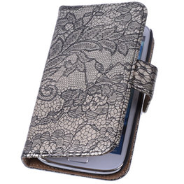 Lace Zwart Hoesje voor Samsung Galaxy Note 3 Book/Wallet Case/Cover