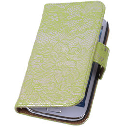 Lace Groen Hoesje voor Samsung Galaxy Note 3 Book/Wallet Case/Cover