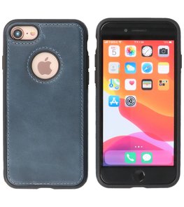 Lederen Backcover Hoesje voor iPhone SE 2020 - iPhone 8 en iPhone 7 - Navy Lederen Backcover Hoesje voor iPhone SE 2020 - iPhone 8 en iPhone 7 - Navy