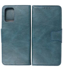 Portemonnee Wallet Case Hoesje voor OnePlus 9R - Blauw Portemonnee Wallet Case Hoesje voor OnePlus 9R - Blauw
