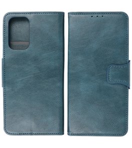 Portemonnee Wallet Case Hoesje voor Oppo Reno 5 Pro - Blauw