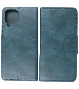 Portemonnee Wallet Case Hoesje voor Samsung Galaxy A22 4G - Blauw Portemonnee Wallet Case Hoesje voor Samsung Galaxy A22 4G - Blauw