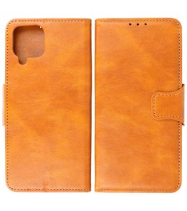 Portemonnee Wallet Case Hoesje voor Samsung Galaxy A22 4G - Bruin Portemonnee Wallet Case Hoesje voor Samsung Galaxy A22 4G - Bruin