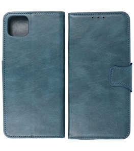 Portemonnee Wallet Case Hoesje voor Samsung Galaxy A22 5G - Blauw Portemonnee Wallet Case Hoesje voor Samsung Galaxy A22 5G - Blauw