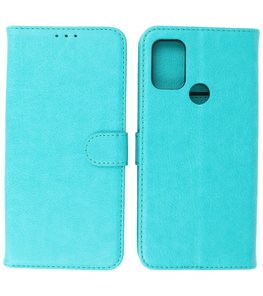 Booktype Wallet Case Telefoonhoesje voor Motorola Moto G30 - Groen