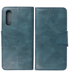 Portemonnee Wallet Case Hoesje voor Sony Xperia 10 III Blauw Portemonnee Wallet Case Hoesje voor Sony Xperia 10 III Blauw