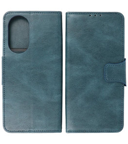 Portemonnee Wallet Case Hoesje voor Honor 50 SE Blauw Portemonnee Wallet Case Hoesje voor Honor 50 SE Blauw