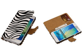 Zebra Hoesje voor Samsung Galaxy A3 2015 Book/Wallet Case/Cover