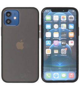 Kleurcombinatie Hard Case Hoesje voor iPhone 12 Mini Zwart