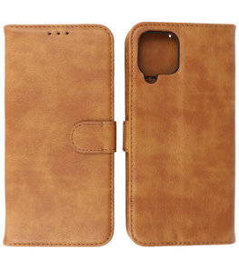 Samsung Galaxy A22 4G Hoesje Book Case Telefoonhoesje Bruin Samsung Galaxy A22 4G Hoesje Book Case Telefoonhoesje Bruin