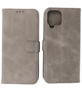 Samsung Galaxy A22 4G Hoesje Book Case Telefoonhoesje Grijs Samsung Galaxy A22 4G Hoesje Book Case Telefoonhoesje Grijs