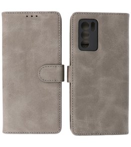 Oppo Reno 6 Pro 5G Hoesje Book Case Telefoonhoesje Grijs