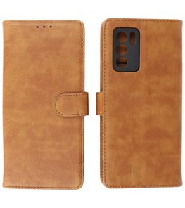 Oppo Reno 6 Pro 5G Hoesje Book Case Telefoonhoesje Bruin