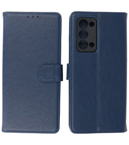 Oppo Reno 6 Pro Plus 5G Hoesje Book Case Telefoonhoesje Navy Oppo Reno 6 Pro Plus 5G Hoesje Book Case Telefoonhoesje Navy