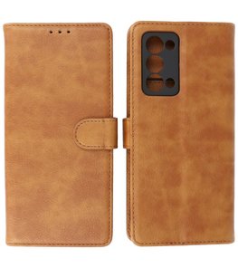 Oppo Reno 6 Pro Plus 5G Hoesje Book Case Telefoonhoesje Bruin Oppo Reno 6 Pro Plus 5G Hoesje Book Case Telefoonhoesje Bruin