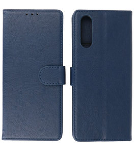 Sony Xperia 10 III Hoesje Book Case Telefoonhoesje Navy Sony Xperia 10 III Hoesje Book Case Telefoonhoesje Navy