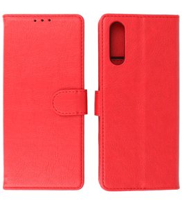 Sony Xperia 10 III Hoesje Book Case Telefoonhoesje Rood Sony Xperia 10 III Hoesje Book Case Telefoonhoesje Rood