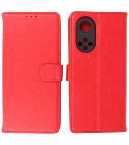Honor 50 Hoesje Book Case Telefoonhoesje Rood
