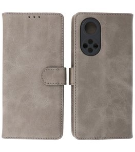 Honor 50 Pro Hoesje Book Case Telefoonhoesje Grijs
