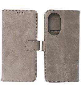 Honor 50 SE Hoesje Book Case Telefoonhoesje Grijs Honor 50 SE Hoesje Book Case Telefoonhoesje Grijs