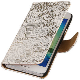 Lace Wit Hoesje voor Microsoft Lumia 535 Book/Wallet Case/Cover
