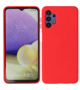 Samsung Galaxy A32 4G Hoesje - Backcover Telefoonhoesje - Rood