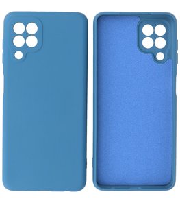 Samsung Galaxy A22 4G Hoesje - Backcover Telefoonhoesje - Blauw Samsung Galaxy A22 4G Hoesje - Backcover Telefoonhoesje - Blauw