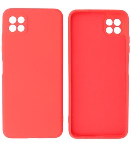 Samsung Galaxy A22 5G Hoesje - Backcover Telefoonhoesje - Rood Samsung Galaxy A22 5G Hoesje - Backcover Telefoonhoesje - Rood