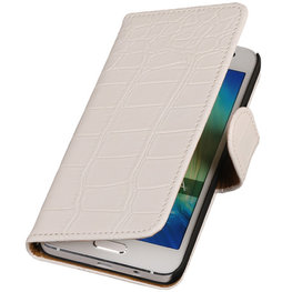 Wit Croco Hoesje voor HTC Desire Eye s Book/Wallet Case/Cover Wit Croco Hoesje voor HTC Desire Eye s Book/Wallet Case/Cover