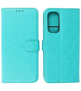 OnePlus Nord 2 5G Hoesje - Book Case Telefoonhoesje - Kaarthouder Portemonnee Hoesje - Wallet Case - Groen OnePlus Nord 2 5G Hoesje - Book Case Telefoonhoesje - Kaarthouder Portemonnee Hoesje - Wallet Case - Groen