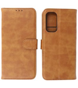 OnePlus Nord 2 5G Hoesje - Book Case Telefoonhoesje - Kaarthouder Portemonnee Hoesje - Wallet Case - Bruin OnePlus Nord 2 5G Hoesje - Book Case Telefoonhoesje - Kaarthouder Portemonnee Hoesje - Wallet Case - Bruin