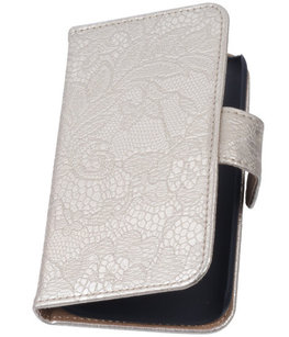 Lace Goud Hoesje voor Samsung Galaxy Core 2 Book/Wallet Case/Cover
