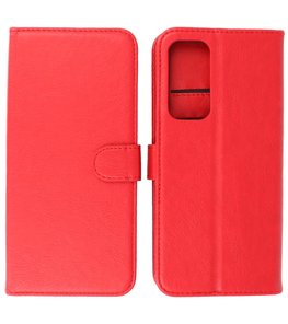 Motorola Moto Edge 20 Hoesje - Book Case Telefoonhoesje - Kaarthouder Portemonnee Hoesje - Wallet Case - Rood Motorola Moto Edge 20 Hoesje - Book Case Telefoonhoesje - Kaarthouder Portemonnee Hoesje - Wallet Case - Rood