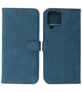 Samsung Galaxy A22 4G Hoesje Portemonnee Book Case - Blauw Samsung Galaxy A22 4G Hoesje Portemonnee Book Case - Blauw