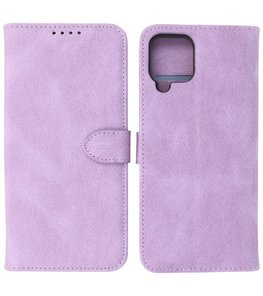 Samsung Galaxy A22 4G Hoesje Portemonnee Book Case - Paars Samsung Galaxy A22 4G Hoesje Portemonnee Book Case - Paars
