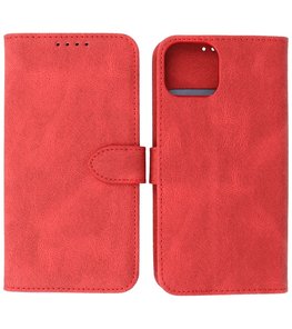 iPhone 13 Mini Hoesje Portemonnee Book Case - Rood