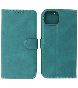 iPhone 13 Mini Hoesje Portemonnee Book Case - Donker Groen
