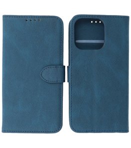 iPhone 13 Pro Max Hoesje Portemonnee Book Case - Blauw iPhone 13 Pro Max Hoesje Portemonnee Book Case - Blauw