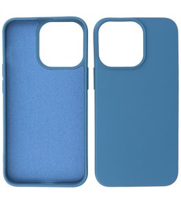 iPhone 13 Pro Max Hoesje - 2.0mm Dikke Fashion Telefoonhoesje Backcover - Navy iPhone 13 Pro Max Hoesje - 2.0mm Dikke Fashion Telefoonhoesje Backcover - Navy