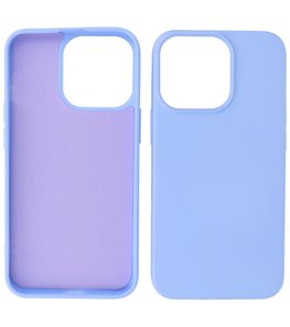 iPhone 13 Pro Hoesje - 2.0mm Dikke Fashion Telefoonhoesje Backcover - Paars