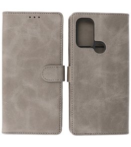 Motorola Moto G60s Hoesje Book Case Telefoonhoesje - Grijs