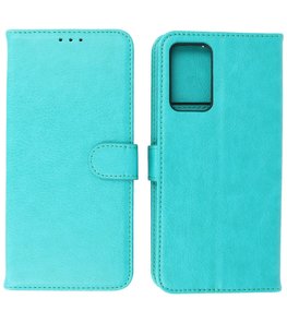 Oppo A16 Hoesje Book Case Telefoonhoesje - Groen Oppo A16 Hoesje Book Case Telefoonhoesje - Groen