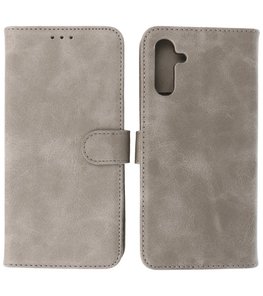 Booktype Hoesje Wallet Case Telefoonhoesje voor Samsung Galaxy A13 5G - Grijs Booktype Hoesje Wallet Case Telefoonhoesje voor Samsung Galaxy A13 5G - Grijs