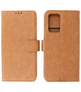 Booktype Hoesje Wallet Case Telefoonhoesje voor Samsung Galaxy A73 5G - Bruin Booktype Hoesje Wallet Case Telefoonhoesje voor Samsung Galaxy A73 5G - Bruin