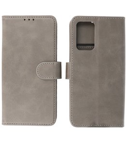 Booktype Hoesje Wallet Case Telefoonhoesje voor Samsung Galaxy A73 5G - Grijs Booktype Hoesje Wallet Case Telefoonhoesje voor Samsung Galaxy A73 5G - Grijs